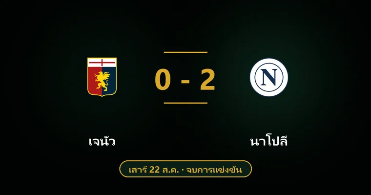 ปกบทวิเคราะห์ เจนัว พบ นาโปลี