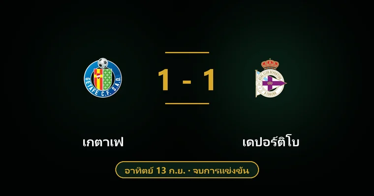ปกบทวิเคราะห์ เกตาเฟ่ พบ เดปอร์ติโบ