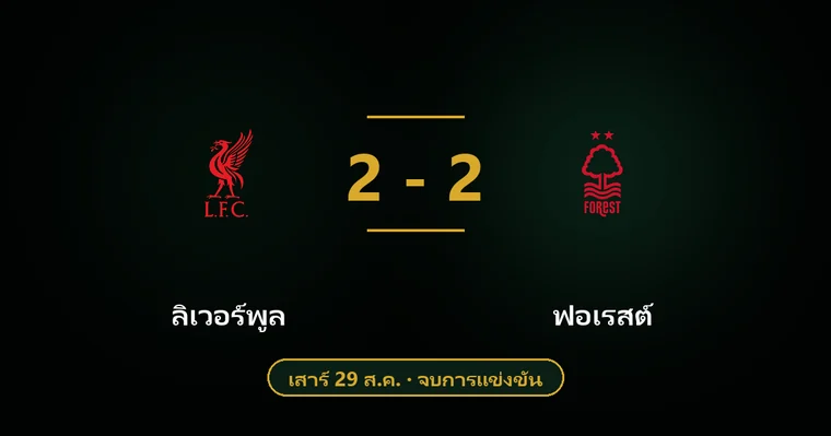 ปกบทวิเคราะห์ ลิเวอร์พูล พบ ฟอเรสต์