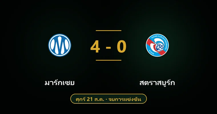 ปกบทวิเคราะห์ มาร์กเซย พบ สตราสบูร์ก