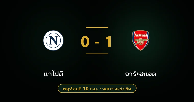 ปกบทวิเคราะห์ นาโปลี พบ อาร์เซนอล