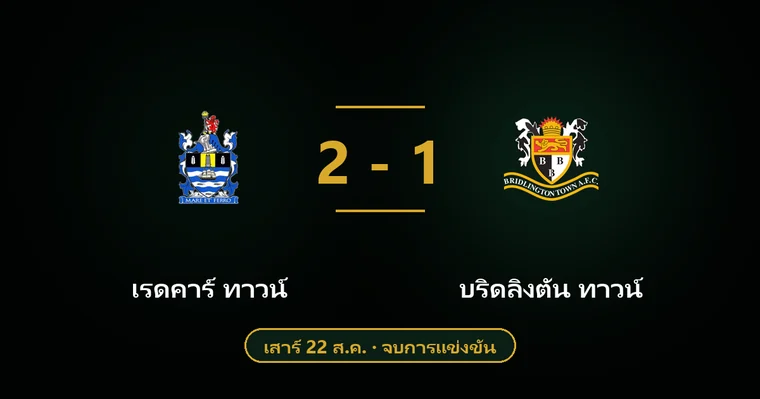 ปกบทวิเคราะห์ เรดคาร์ ทาวน์ พบ บริดลิงตัน ทาวน์