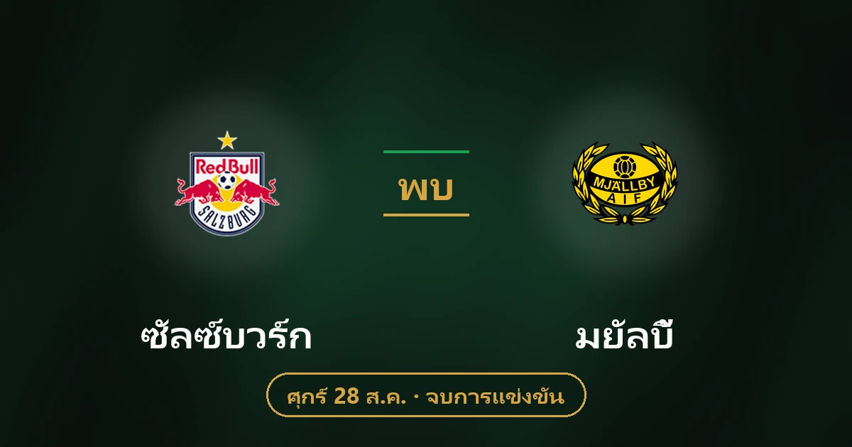 เร้ดบูล ซัลซ์บวร์ก vs มยัลบี้: วิเคราะห์บอลและสถิติล่าสุด
